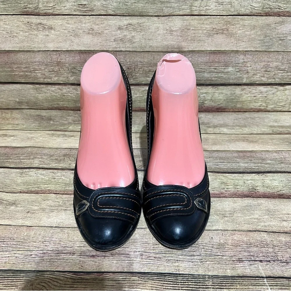 Salvatore Ferragamo Black Leather Heels